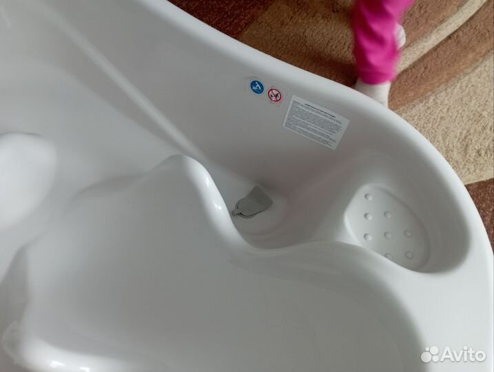 Ванночка для купания с горкой и термометром