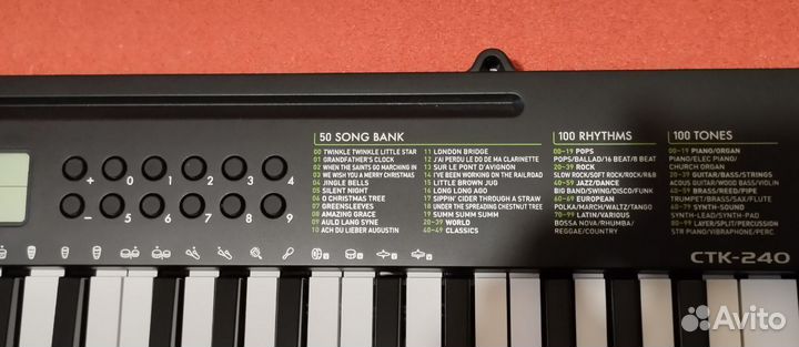 Синтезатор casio CTK-240