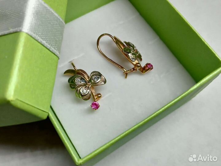 Золотые серьги СССР