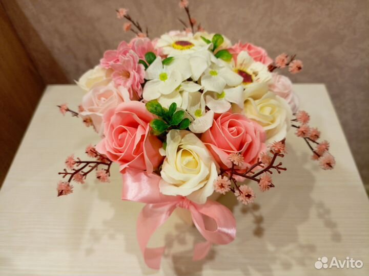 Букет цветов из мыла