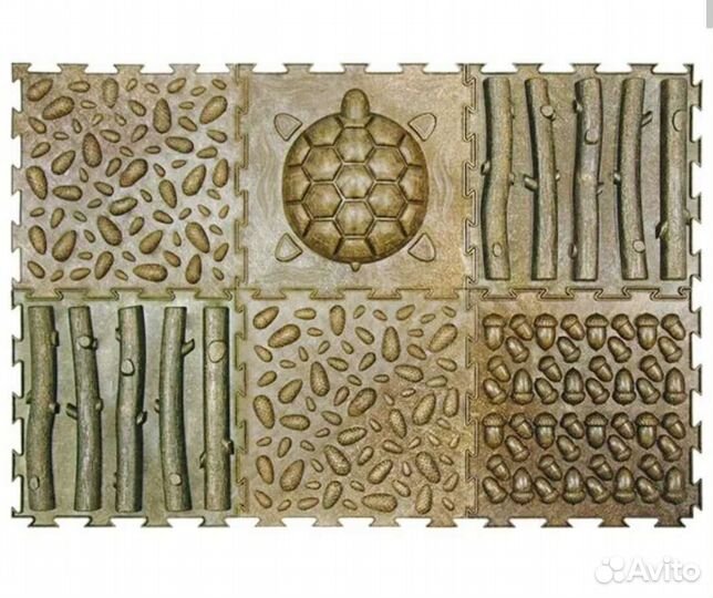 Ортопедический коврик пазл эко