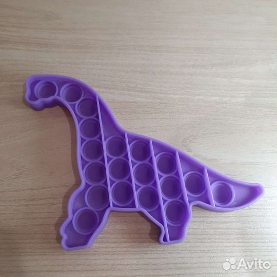 Поп ит динозавр / Поп ит квадратный радужный