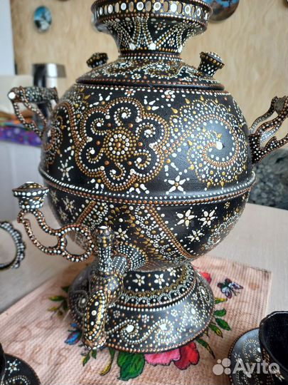 Самовар СССР расписной