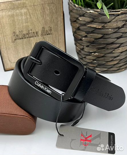 Мужской кожаный ремень Calvin Klein