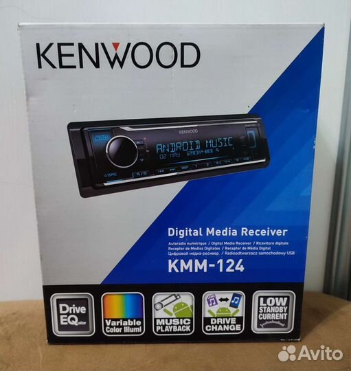 Магнитола Kenwood KMM 124
