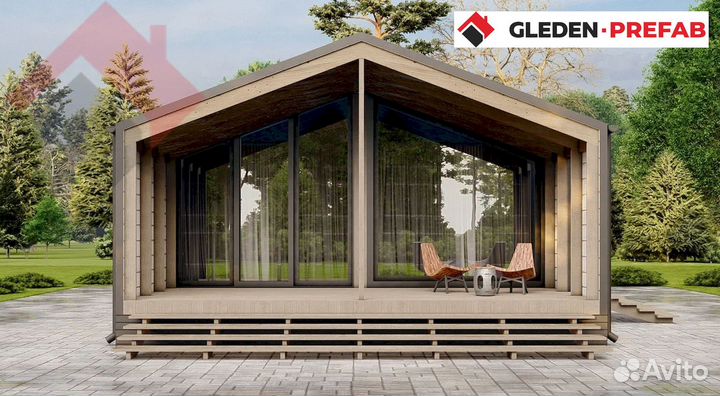 Модульный дом 56 м2 с отделкой