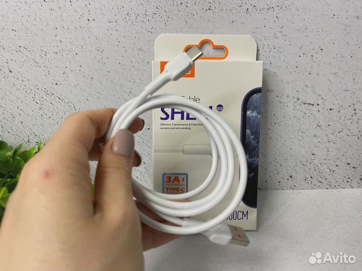 Кабель Recci RTC-N26C USB-Type-C 3A 1m