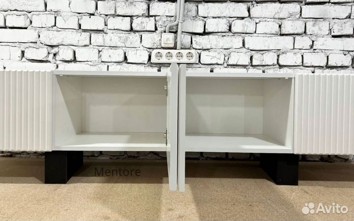 Тумба тв Bravo в белом цвете (1400х400х300)