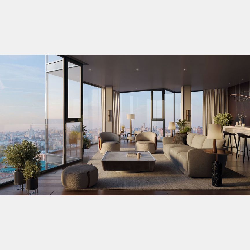 1-к. квартира, 57,1 м², 12/12 эт.