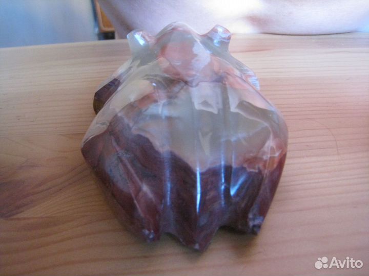 Фигурка Жаба Лягушка природный камень 361гр