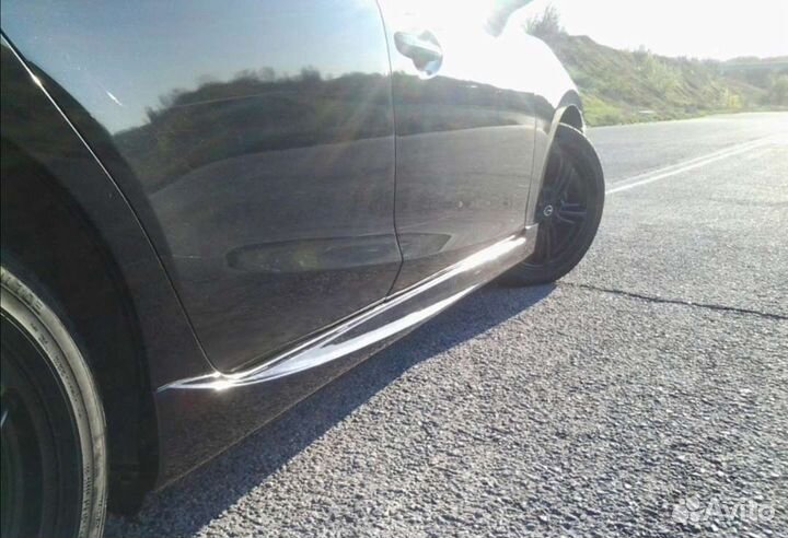 Накладки на пороги Мазда 3 bm, седан