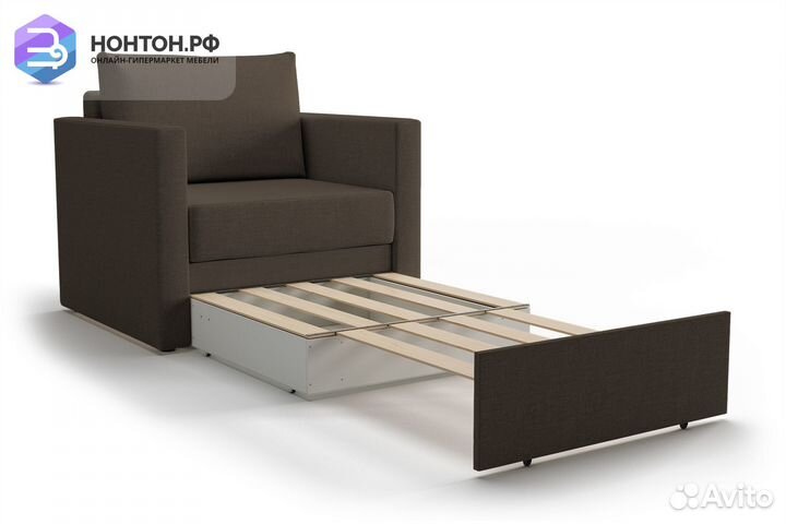 Кресло выкатное Берг коричневое