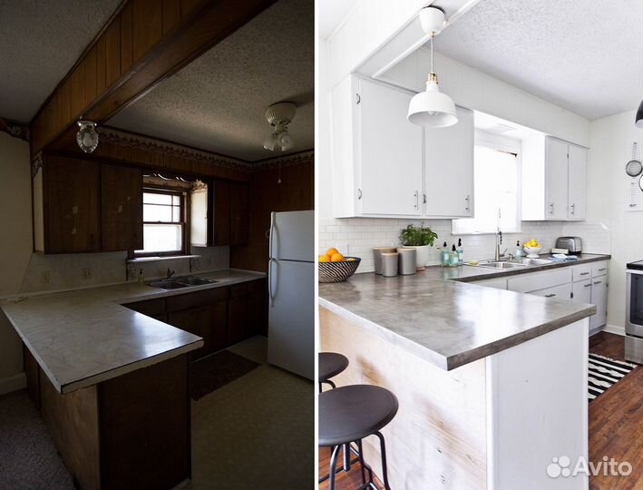 Замена фасадов и столешниц любой мебели