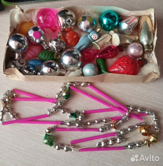 Елочные игрушки СССР набор малютка