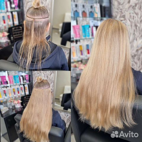 Наращивание волос на трессах