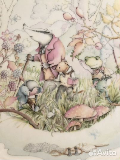 Тарелка декоративная Ветер в Ивах, Англия, 1984