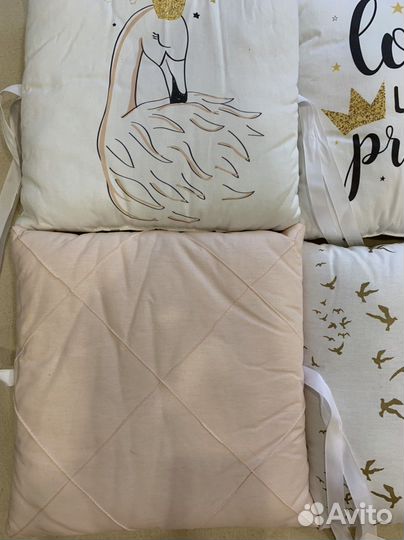 Бортики в кроватку для девочки