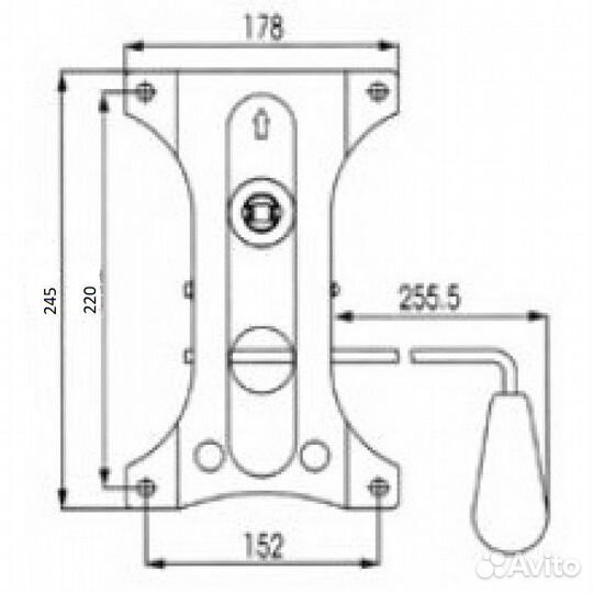 Механизм Топган 15 на 22 см для кресла усиленный