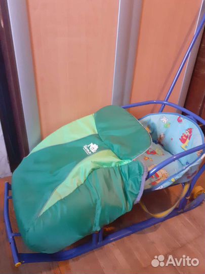 Детские санки с колесами