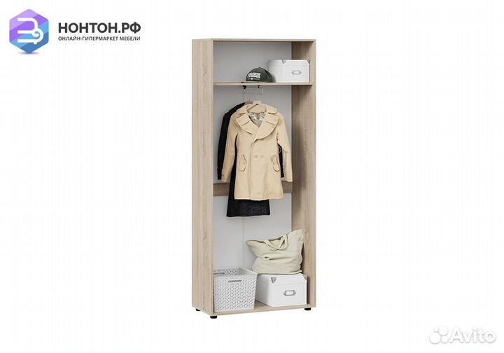 Шкаф двухдверный Витра тип 1 дуб сонома / белый яс