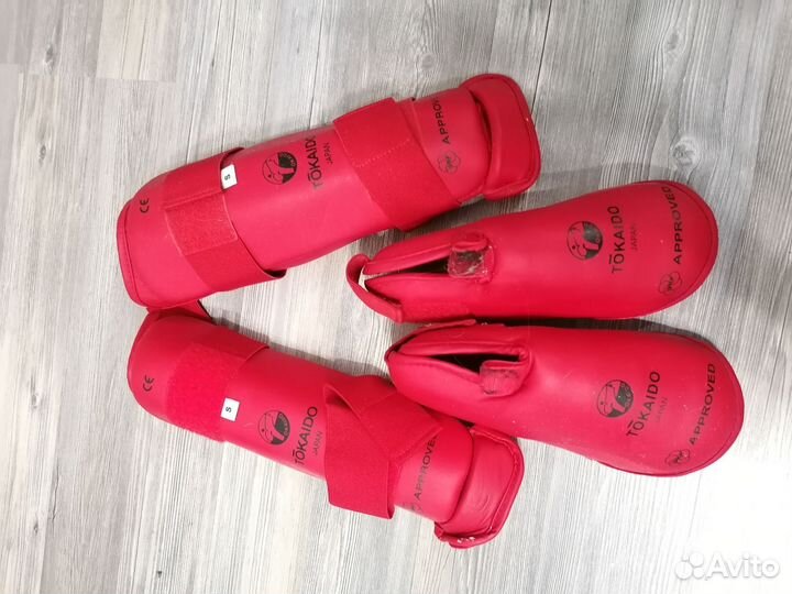 Защита голени и стопы, перчатки. Для карате WTF