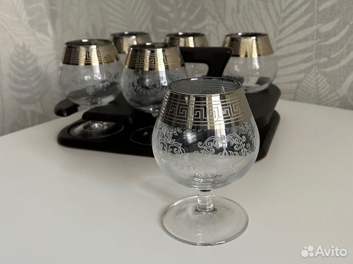 Бокалы для коньяка / виски с напылением 6 шт
