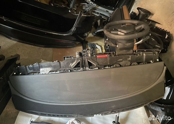 Tesla model Y, MY торпедо, airbag в руль, шторки