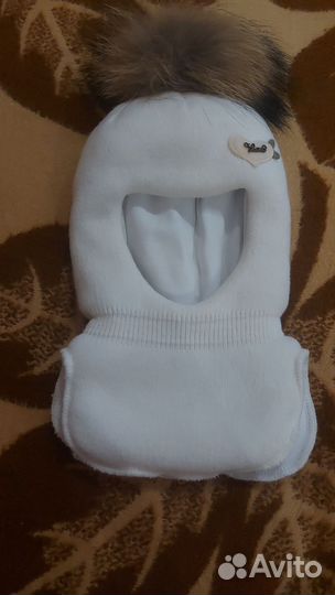 Шапка-шлем зимняя для девочки