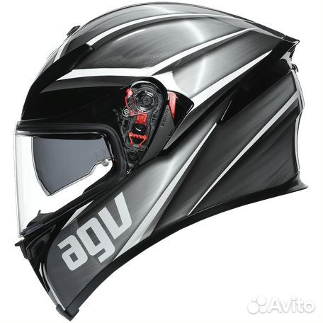 Мотошлем AGV K-5 S Multi Tempest Black/Silver