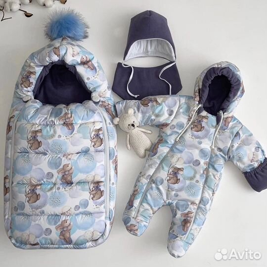 Конверт и комбинезон на выписку