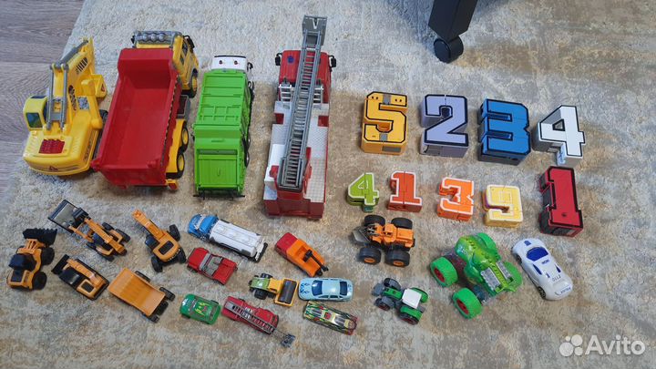 Пакет машинок+цифры трансформеры