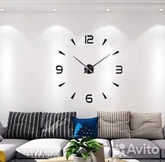 Часы настенные 3D 80см (3Д ) объемные