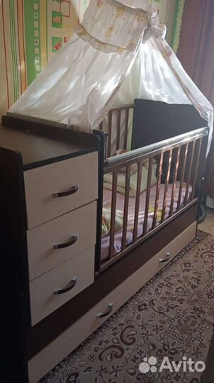 Детская кроватка трансформер