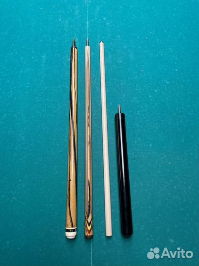 Трехсоставной кий Геннадия Баринова лунный эбен