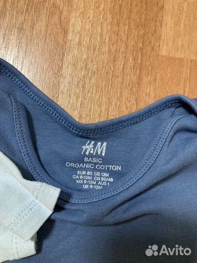 Боди h&m 80 набор 5 штук