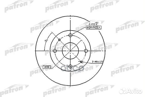 Диск тормозной передн nissan: 100 NX 90-94, SUN