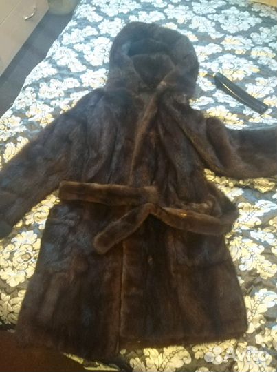 Шуба норка натуральный мех