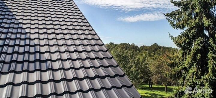 Односкатная металлочерепицы