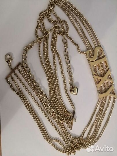 Ремень женский металлический (позолоченный)