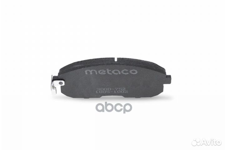 Колодки тормозные передние к-кт 3000-752 metaco