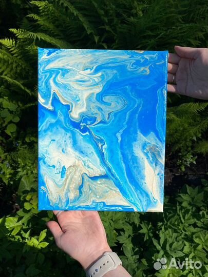 Акриловая картина Флюид Арт