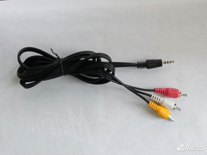 Кабель jack 3.5 to 3 rca(тюльпаны)