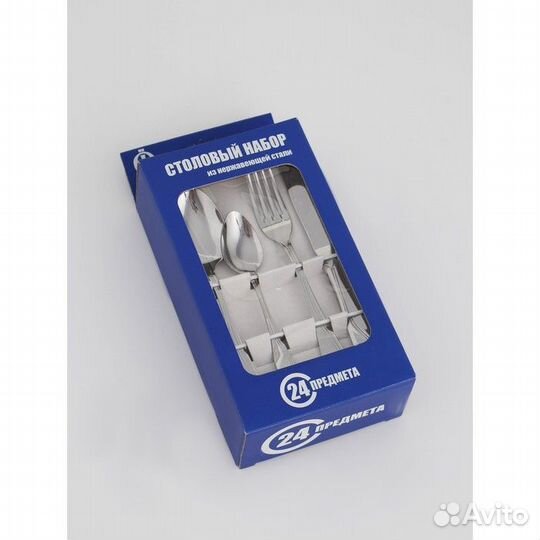 Набор столовых приборов 'Волна', 24 предмета, карт