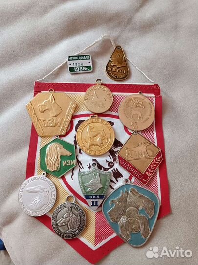 Собачьи награды медали жетоны СССР