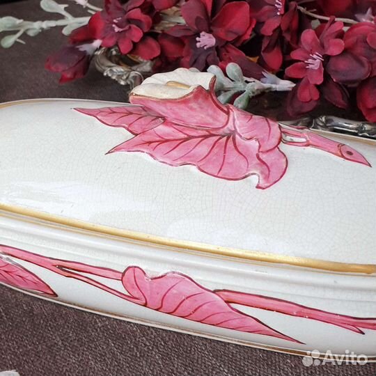 1877год Антикварный футляр/шкатулка, Англия