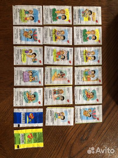 Вкладыши от жвачек