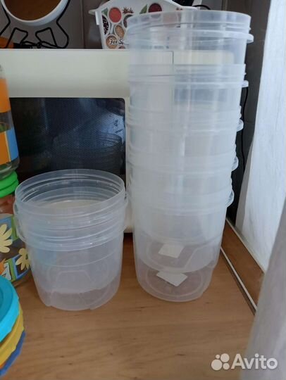 Контейнеры для сыпучих продуктов, пластик, стекло