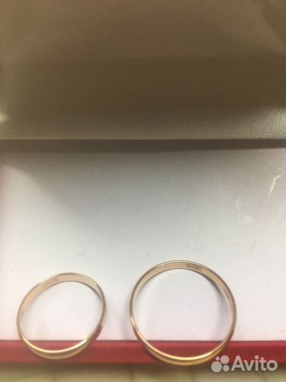 Обручальные кольца золото