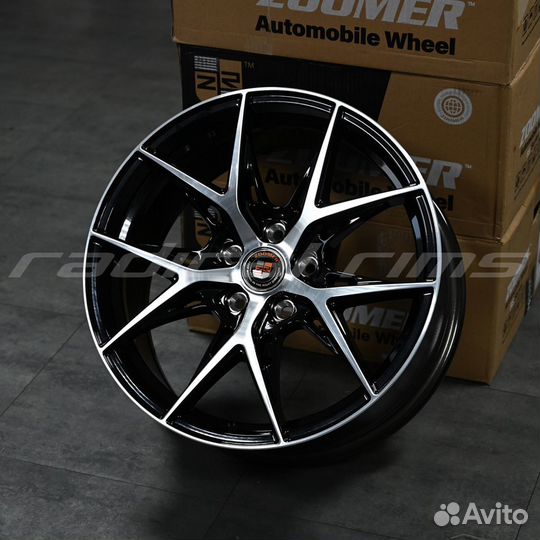 Zoomer ZR21072 18x8 5x114.3 Black Machine Face