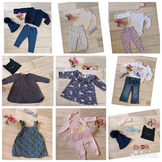 Пакет вещей для девочки 74-80см